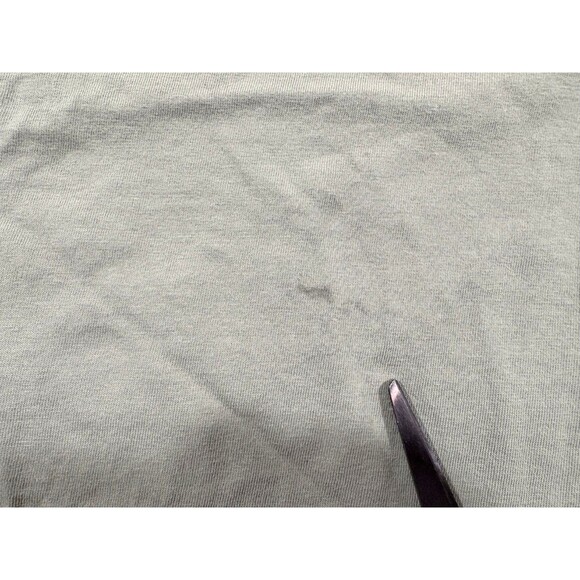 H&M Oversized Womens Green Printed T-shirt AC/DC Back in Black Tour 1980 Sz XS - Picture 5 of 12